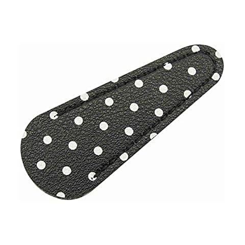 MNSYD Embroidery Scissors Sheath Polka Dot Scissors Protective Cover Scissors Leather Sheath for Scissors Protection,black Cover