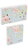 the grafix studio Shabby Chic Light Switch & Double Socket Sticker Vinyl/Skin cover sosw28