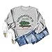GAQEUWR Griswold's Tree Farm Since 1989 Sweatshirt for Women A Fun Old Fashioned Family Christmas Graphic Pullover Tops Grey