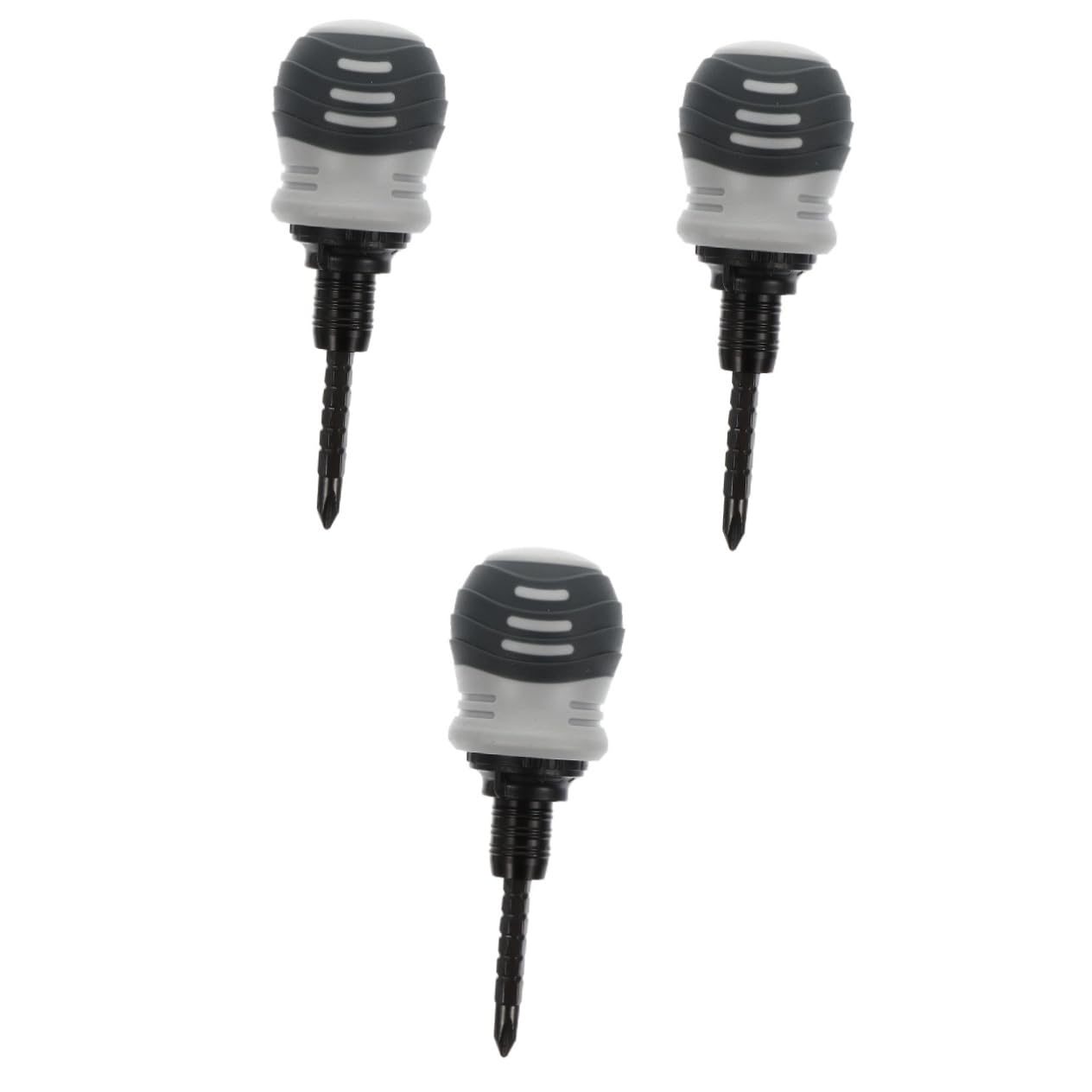 NUOBESTY 3 Set Cacciavite precisione cricchetto avvitatore cacciaviti attrezzo Acciaio al cromo vanadio Grigio Colore Casuale