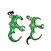 ZSHJG Archery Automatic Release Thumb Trigger 3 Finger 4 Fingers Replaceable Detachable Grip Metal Release Aid for Compound Bow (Green)