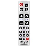 Universal Remote Control A-TV2 Big Button Commander Compatible with Westinghouse Toshiba Sansui Haier Konka Hisense Panasonic TCL Sharp Philips Sony Insignia Dynex Element Emerson Funai Magnavox TV