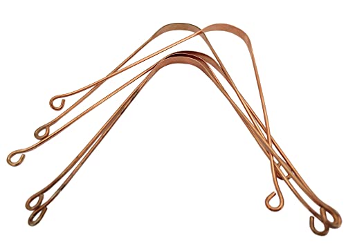 Metalika Limpiadores de lengua de cobre puro, alivio del mal olor, protegen de problemas orales, 3 unidades