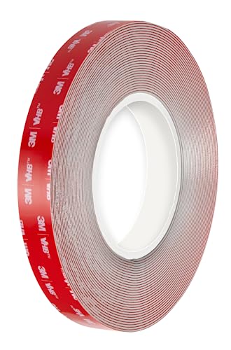 3M VHB LSE110 - Doppelseitiges Acrylschaum-Klebeband, für schwierige Oberflächen - Wasserbeständigkeit, hohe und niedrige Temperaturen, Vibrationen und Stöße - Auto, Haus, Sport (19 mm x 3 m)