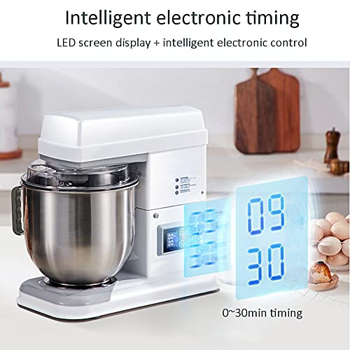 Küchenmaschine, 7L 550W Gleichstrommotor Küchen-Elektromixer Mit LED-Bildschirmanzeige, Mit Schüssel, Teighaken… – Bild 3