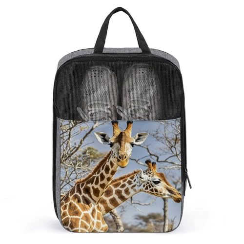 Bolsas de tenis y golf impermeables: organizador de zapatos de jirafa para hombre y mujer