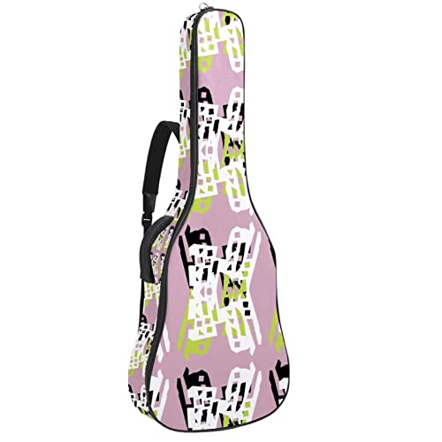 Housse pour guitare acoustique – Motif peau d’animal jaune abstrait – Rembourrage de 1 cm d’épaisseur – Étanche – 101,6… - Les Beatles, Paul McCartney, John Lennon, RIngo Starr, George Harrison Housse pour guitare acoustique - Motif peau d'animal jaune abstrait - Rembourrage de 1 cm d'épaisseur - Étanche - 101,6…