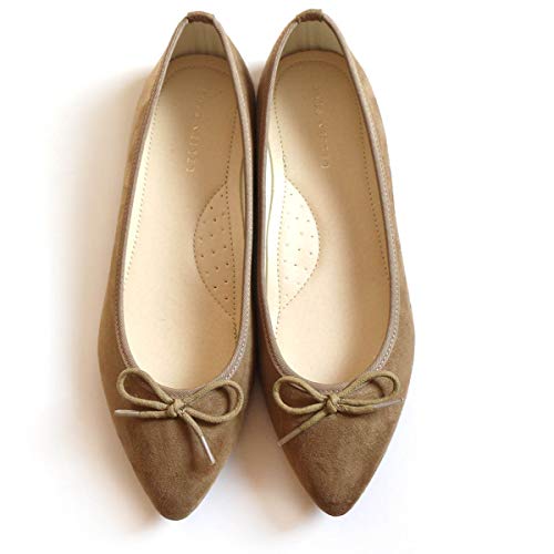 ［アミアミ］ 累計8万1900足突破」ポインテッドトゥ バレエシューズ 低反発 レディース フラット FX2015 (40(...