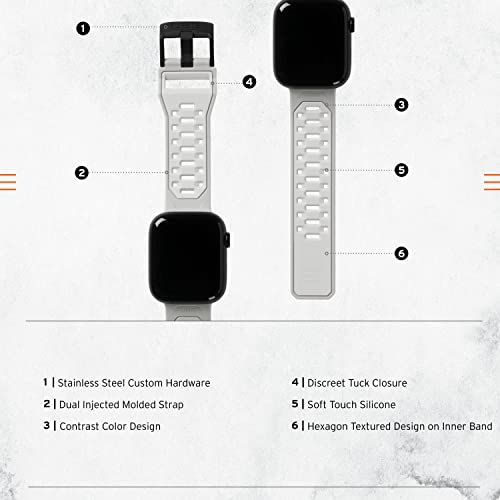 URBAN ARMOR GEAR UAG Compatible with Apple Watch Band 42/41/40mm iWatch Series 11/10/9/8/7/6/5/4/SE3/SE2/SE Civilian Sport Sweatproof Silicone Adjustable Replacement Strap - Image 3