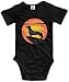 Produktbild WlQshop Unisex-Baby Kurzarm Body, Dachshund Vintage Sunset Newborn Baby Girl Clothes Short Sleeve Infant Bodysuit