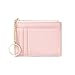 Porte Monnaie Femme, ZhaoCo Petit Portefeuille PU Cuir Porte Carte de Crédit Sac à Main avec à glissière Porte-clés pour Femme Ado Fille Cadeau - Rose