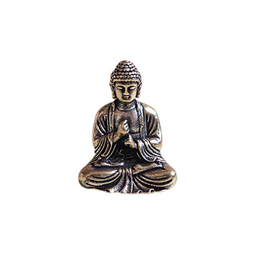 Crafts Exquisite Mini-Sakyamuni-Statue aus Messing, wertvolle Skulptur,...