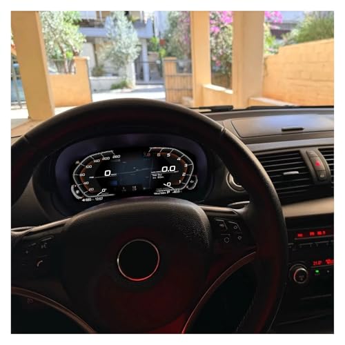 Odómetro LCD digital CarPlay compatible con BMW Serie 1 E81 E82 E87 E88 panel de instrumentos 6