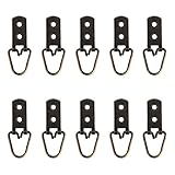 ✔ Parfait pour accrocher un cadre en bois et facile à installer. Deux crochets en D attachés directement à deux crochets muraux. Alternativement, deux crochets avec fil de fer sont fixés à un ou plusieurs crochets muraux.