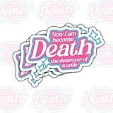 3 Pcs Now I Am Become Death The Destroyer of Worlds Sticker – Funny Barbenheimer Meme Sticker Quote Vinyl Decal for Laptop, Water Bottle, Journal, Phone Case, Car Window 3 inches