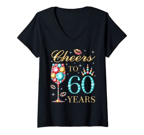 Womens Cheers To 60 Years, 60 Years Old Women, 60