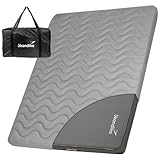 skandika Premium Easy colchonetas de Aire autoinflable, Individual/Doble/Coche 3D | 10/12 cm de Grosor, Ligera, Plegable, Espuma autorellenante (Flex Double + Funda)