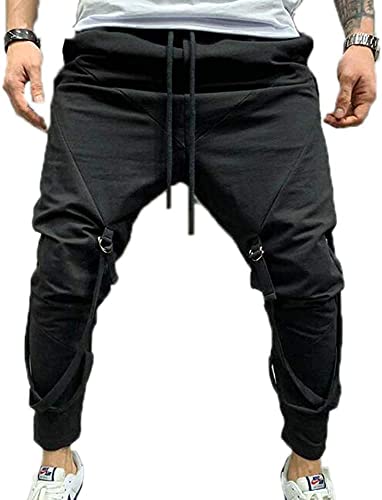 Pantalon coton léger homme noir parfait pour la détente et le yoga en été
