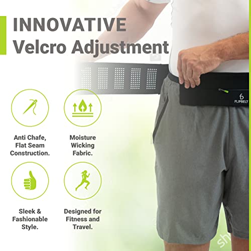 Image of FlipBelt Zipper Adjustable Tubular Running Belt for Phones, USA Company