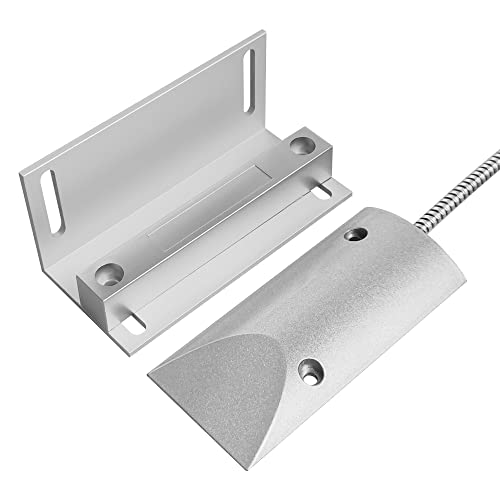 Image of Magnetic Switch Alarm Sensor Overhead Garage Door Contacts with L Bracket