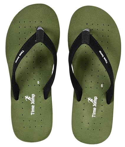 Image of Perforated Flip Flops, Burgundy with Black Straps, Casual Beach Sandals