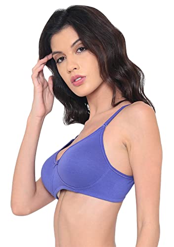 Image of Laavian Women's Cotton Non Padded Non-Wired Regular T-Shirt Bra