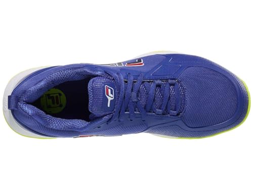 Fila Men's Volley Burst Shoes, Mazarine Blue/Safety Yellow/White - 94