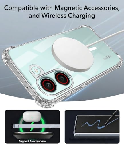 Image of Jkobi Shockproof Crystal-Clear Back Cover for Redmi Turbo 5 (Magsafe Wireless Support | Drop & Camera Protection | Hard Polycarbonate)