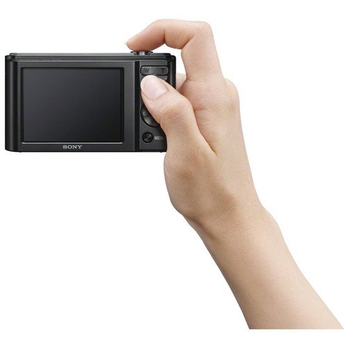 Sony W800 (Black) + 32GB Memory Card + Expo-Basic Accessory Bundle