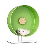 wodent wheel zusammenbauen Durable & Cute Decor - Hergestellt mit 3mm Dicke AS Kunststoff (Running Drum) & 8mm Dicke Acryl (Basis des Hamsterrad), Kau-Widerstand, robustes Design, das zuverlässige Stand & Unterstützung beim Laufen oder Gehen erreicht. 4 Farben in der Wahl bringen mehr Schönheitsbetrachtung zu Hamsterkäfigdekoren und passt leicht zu mehreren Arten von Käfigthemen.