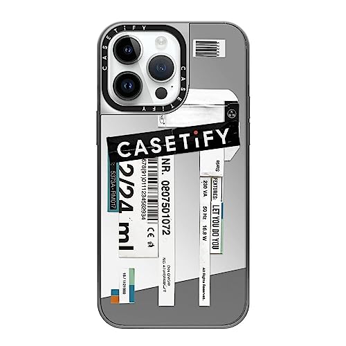 CASETiFY �~���[ iPhone 14 Pro Max �P�[�X [1.5m����̗����������N���A/MagSafe �ɑΉ�] - Casetify - �V���o�[ (�V���o�[�o���p�[)