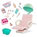 Glitter Girls Dolls â€“ Salon Chair & Styling Playset â€“ Hooded Hair Dryer, Foot Bath, Pretend Nail Polish â€“ 14-inch Doll Accessories for Kids Ages 3 and Up â€“ Childrenâ€™s Toys
