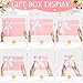 Jetec 6 Pack Valentine's Day Party Gift Boxes Nested Wrapping Boxes with Lid for Presents 6 Assorted Sizes with Ribbon Bows Label for Weddings Birthdays Bridal Shower Anniversary Party(Pink)