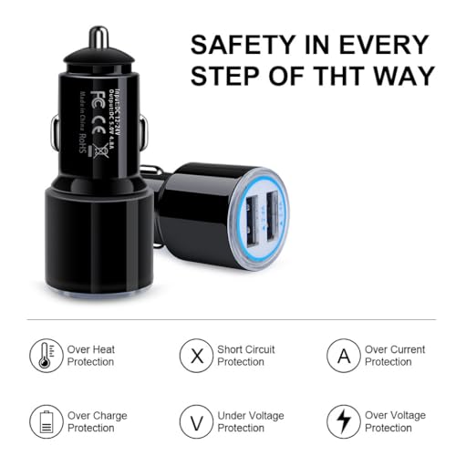 Fast Car Charger Android, Fast Charging Micro USB Cable Compatible for Samsung Galaxy S7 S6 J8 J7 J6 J5 J4 J3,Note 5 4 3, Moto E4 E5 G4 G5 G6 Play,LG K10 K20 K30 G2 G3 G4 Prime 2,LG Stylo 2 3 Plus