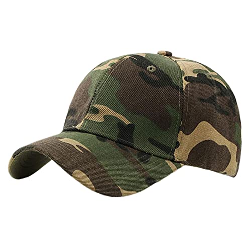LANZHI Camouflage Baseball Caps Verstellbare Schirmmütze Blumenmuster Cap Verstellbarer Sonnenschutz im Retro-für den täglichen Gebrauch und Outdoor-Aktivitäten Cover