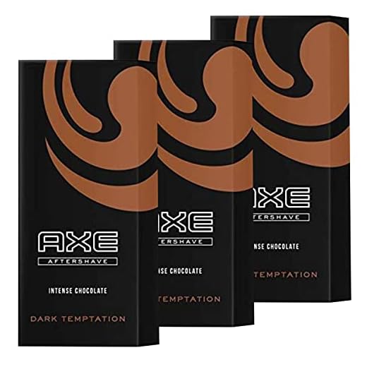 3 x Axe Aftershave Dark Temptation Intense Chocolate je 100ml Rasur für den Mann
