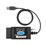 Washinglee ELM327 Diagnostic Cable for Ford Mazda Lincoln and Mercury Car, OBD2 Cable with CAN Switch Compatible for FORScan Elmconfig FF2 and FoCCCus, Driver/APP Must Be Installed