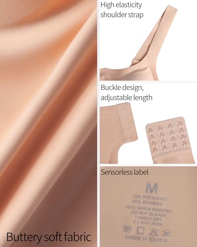 Image of Women Wireless Seamless Bra - Lift & Support Underwire-Free Comfort, Full Coverage T-Shirt Bra