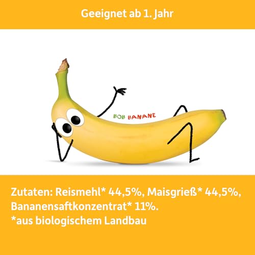 FRECHE FREUNDE Bio Party-Pops Banane, Popcorn für Kinder, fruchtiger Party- & Geburtstags Snack für Kleinkinder ab 1 Jahr, ohne Zuckerzusatz, vegan, 8er Pack (8 x 15g)