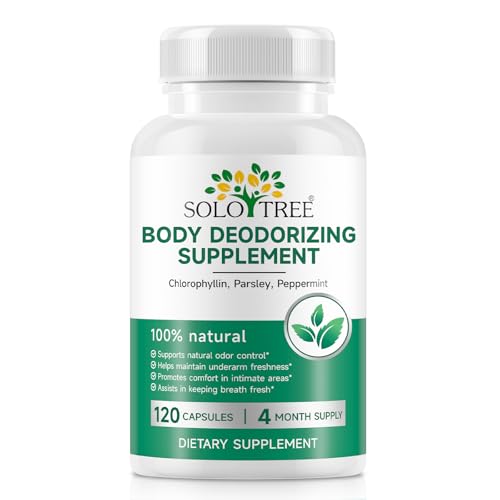 AUIWQWFI Body Deodorizing Supplement - Chlorophyll Pills for Internal Odor Control Fresh Breath and Digestive Support - Helps Reduce Body & Breath Odor from Within for Women and Men