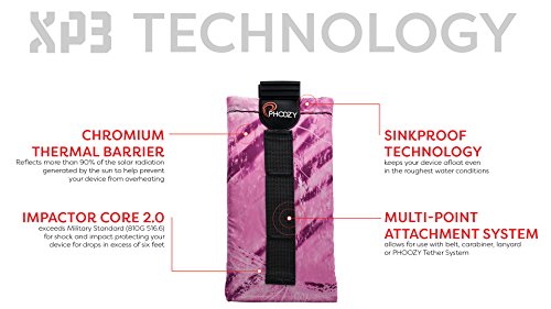 Phoozy Xp3 Series Ultra Rugged Thermal Phone Case - Insulated Weatherproof Protection - As Seen On Shark Tank - Protection Against Cold & Snow, Heat. Extends Battery Life In The Cold (Pink-Large) #TOP7