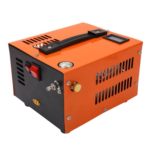 PCP Air Compressor, 4500PSI 30MPa High Pressure Air Pump with DC 12V Car Power, Temperature Display and Quick Connect for Scuba Tanks and Outdoor Inflation Needs