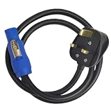 1 cavo di alimentazione impermeabile con spina britannica, 3 pin 3 x 1,5 mm², cavo H05RN-F in gomma per illuminazione di palcoscenici, apparecchiature audio DJ, display a LED e testa mobile (2 metri)