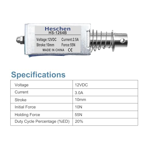 Électroaimant solénoïde DC12V pour automatiser une serrure de porte - 3