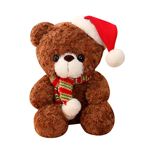 Vaguelly Oso De Peluche Navideño De Muñeco Suave De...