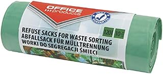 Worki na śmieci Domowe OFFICE PRODUCTS do Segregacji Odpadów BIO Mocne (LDPE) 120l 10szt Brązowe/Artykuły Higieniczne i Dozowniki/Typ-LDPE Mocne/Rodzaj-120L/10 / Materiał-LDPE/Kolor-Brązowy