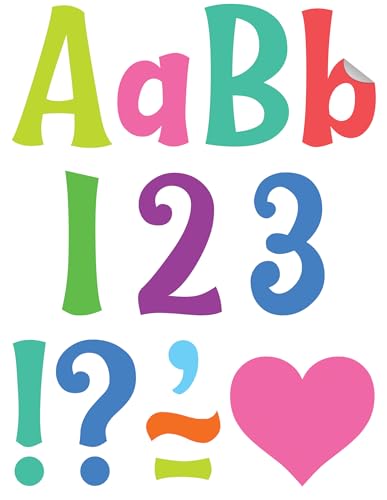 Lettres autocollantes colorées alphabet adhésif 10,2 cm Teacher Created Resources TCR9645