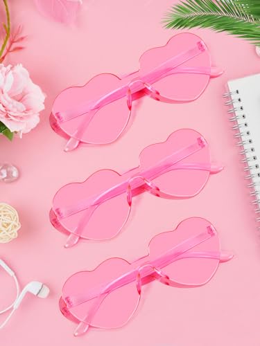 12 pairs heart shaped sunglasses for women colorful glasses fun trendy transparent heart sunglasses party favor pink