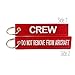 Crew/Do Not Remove from Aircraft Luggage Tag Keychain - Aviamart