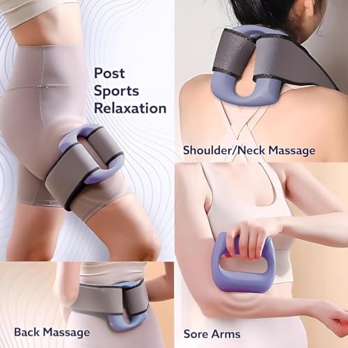 Image of Belly Fat Massager Belt | belly fat burner | bitrontix belly fat burner & body shaper Handheld Wearable Vibration Massage Ring with Adjustable Belt, Digital Display, USB Charging Cable and Storage Pouch E2